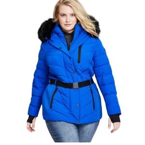 Michael Kors belted puffer jacket